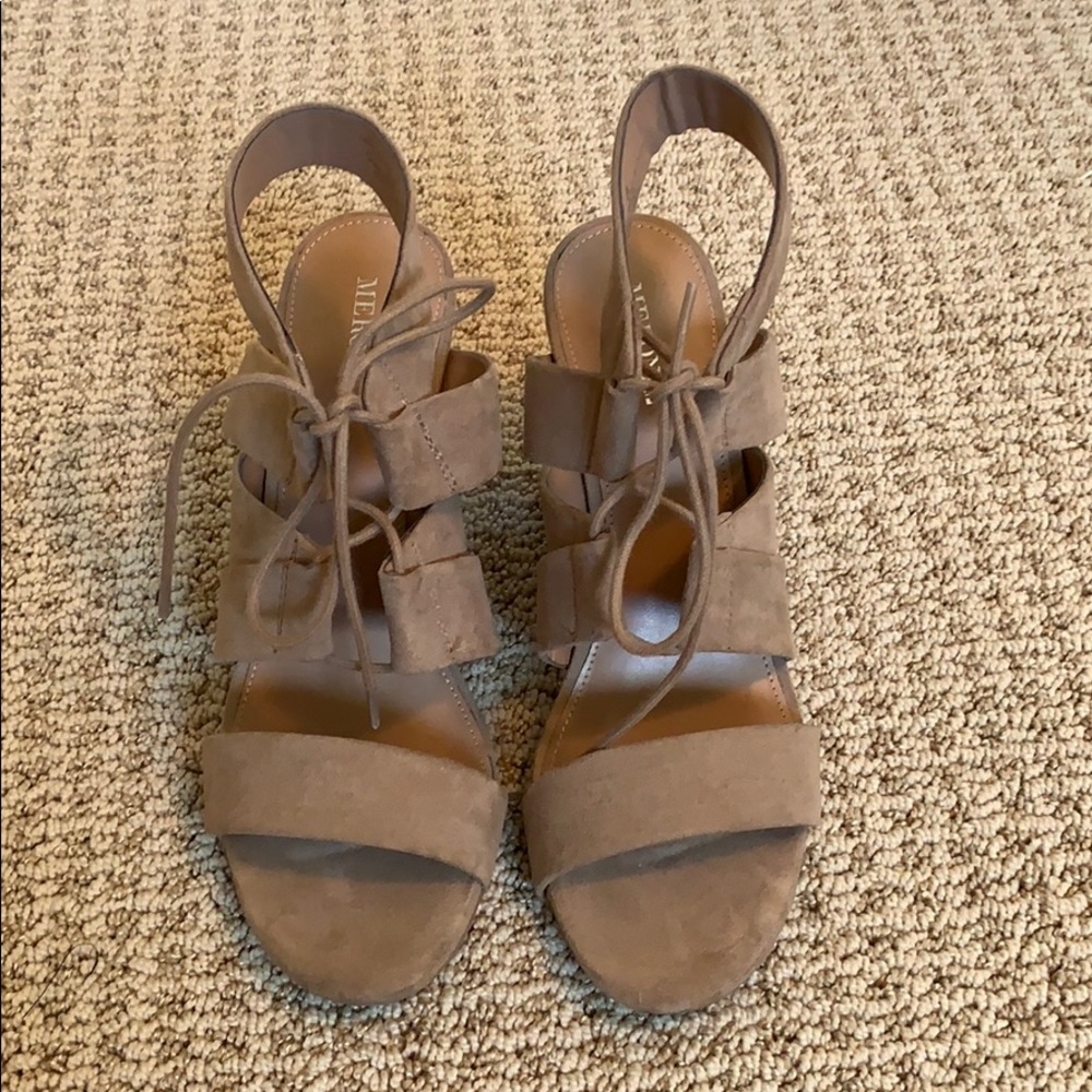 Merona Lace-Up Chunk Heel